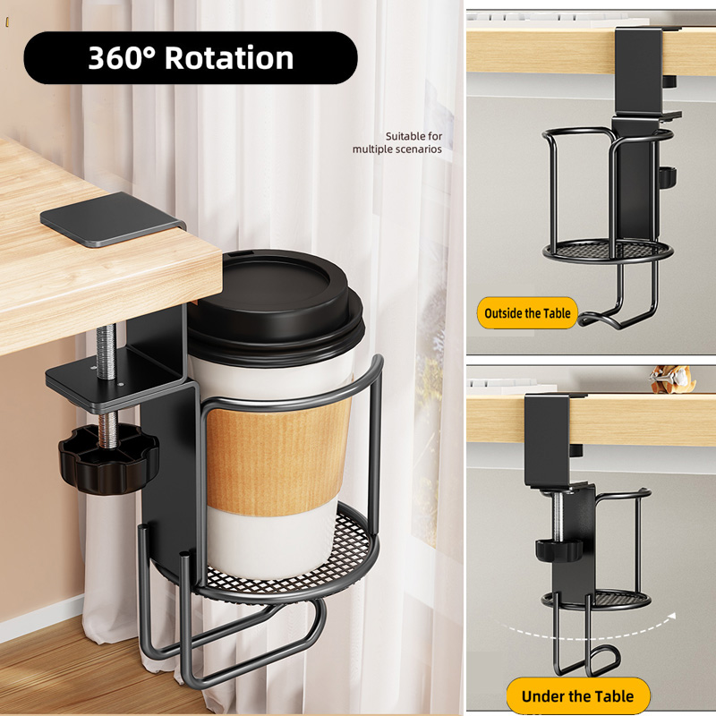 Desk Setup Organizer - 2 in 1 Desk Cup Holder