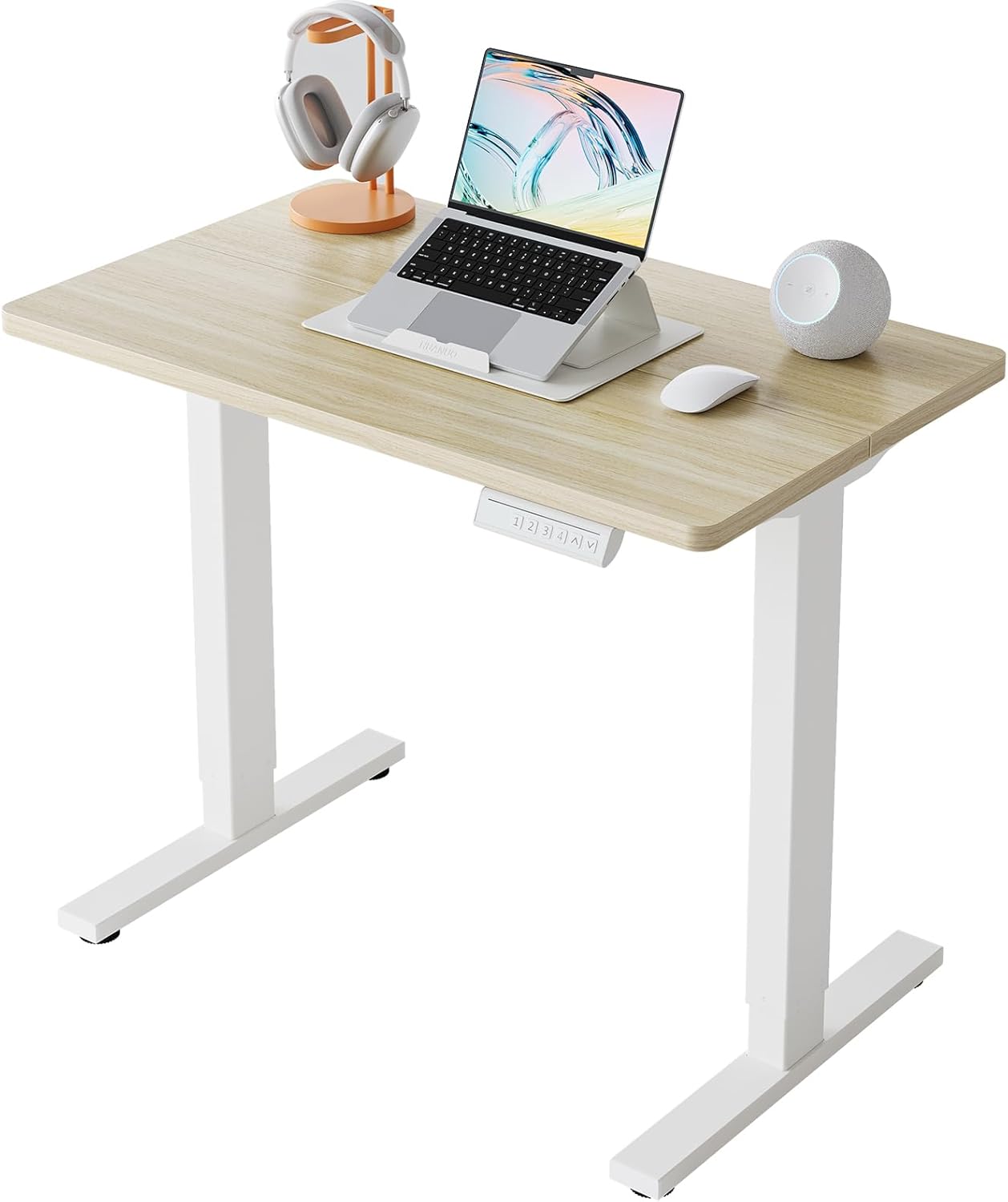 32' Small Electric Standing De - огляд і ціна Work Desk Home Setup