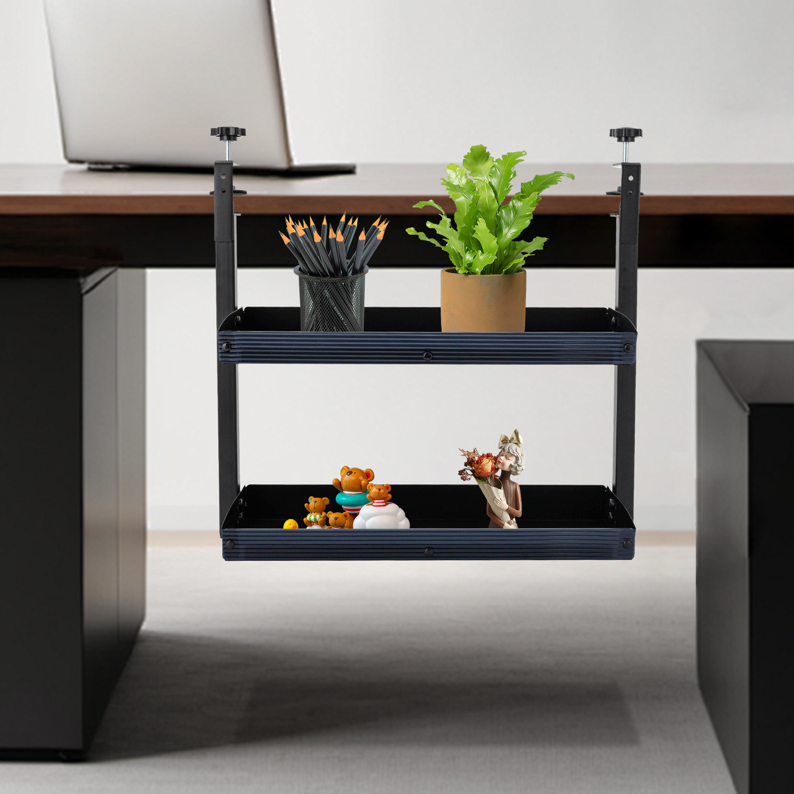 Clamp-on Desk Shelf, 2-Tier, A - огляд і ціна Desk Setup Organizer