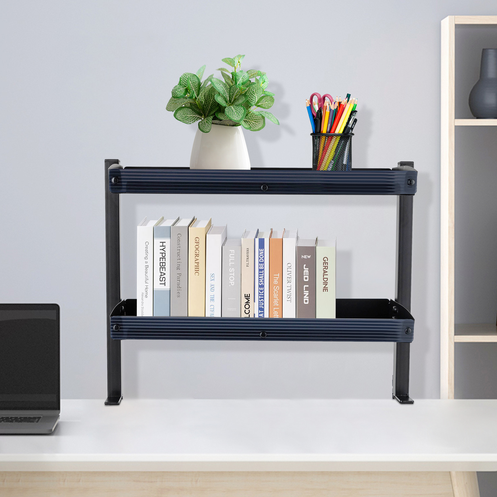 Clamp-on Desk Shelf, 2-Tier, A - огляд і ціна Desk Setup Organizer
