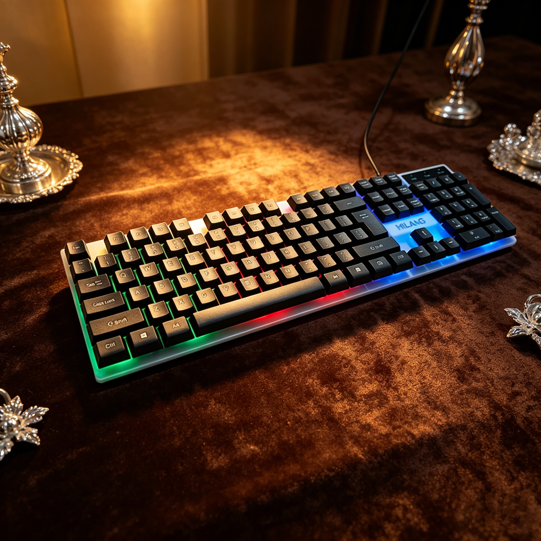 Wired RGB Backlit Keyboard Mou - огляд і ціна Desk Setup Ergonomics