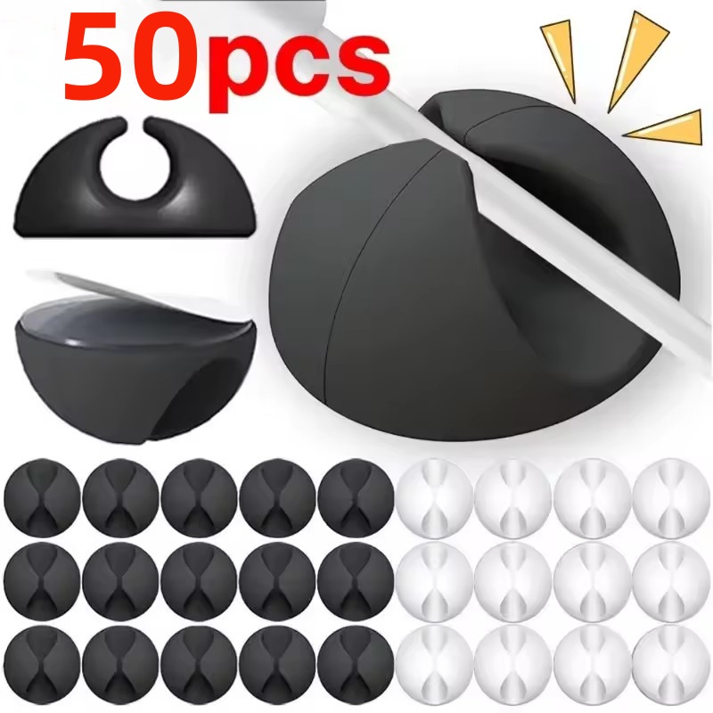 5/50Pcs Cable Clip Winder Orga - огляд і ціна Desk Setup Cable Management