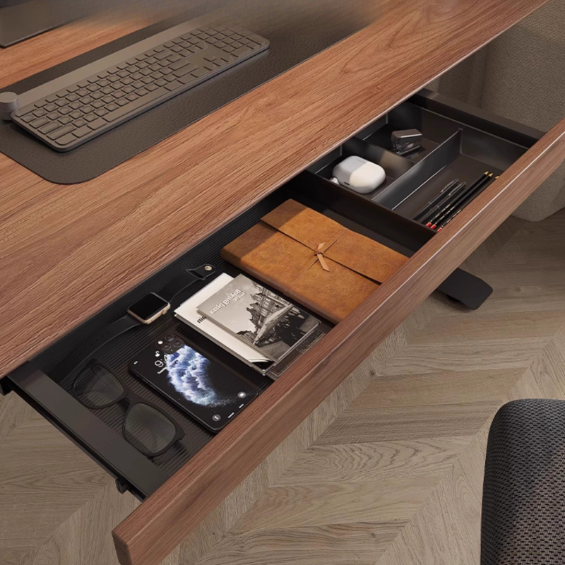 Walnut Wood Under Desk Drawer  - огляд і ціна Desk Setup Organizer