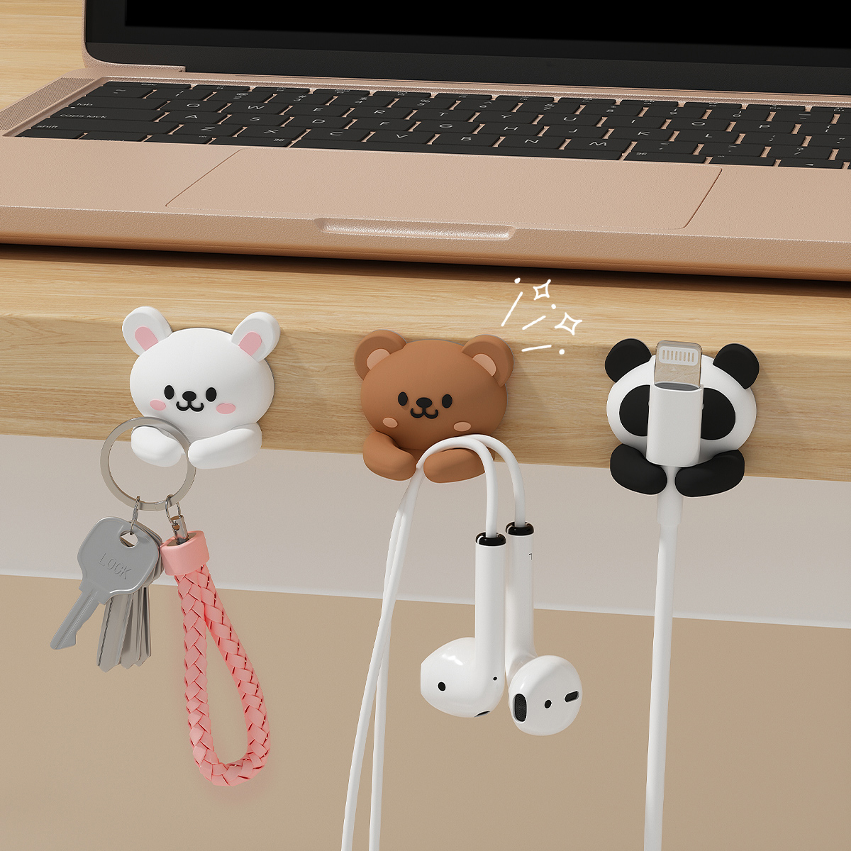 2/3pcs Cute Cartoon Desktop Ca - огляд і ціна Desk Setup Cable Management