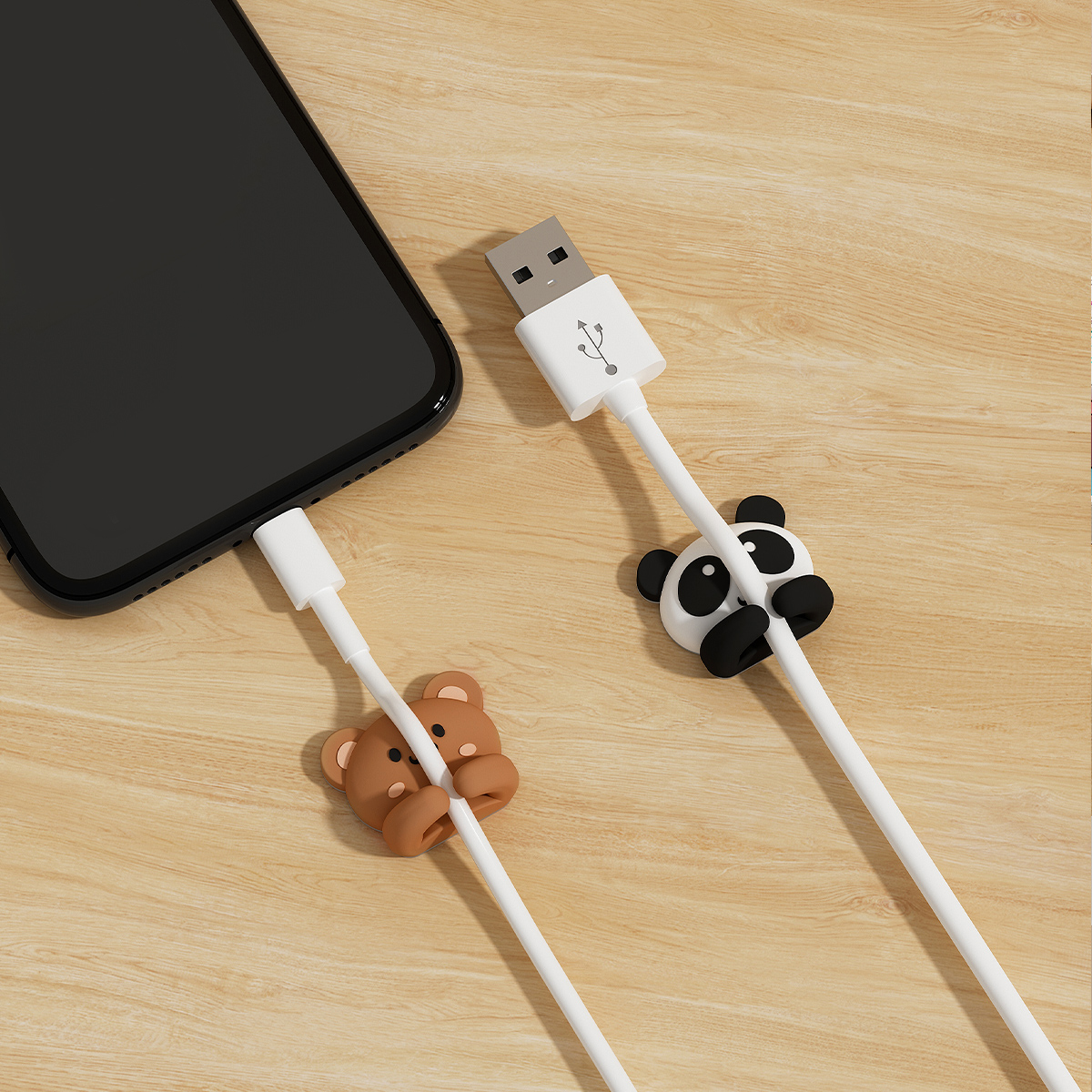 2/3pcs Cute Cartoon Desktop Ca - огляд і ціна Desk Setup Cable Management