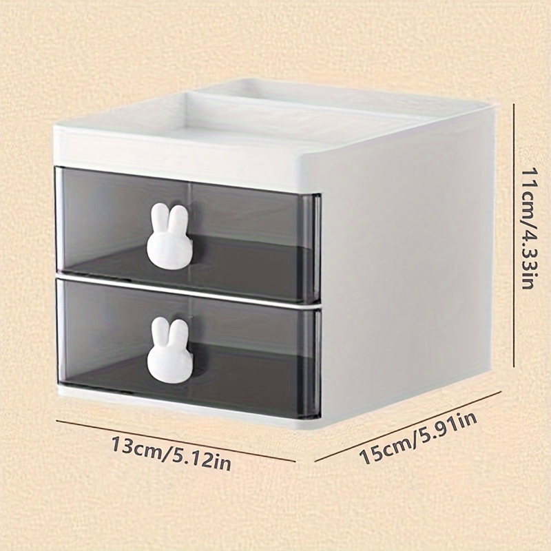 1pc Transparent Drawer Rabbit  - огляд і ціна Desk Setup Organizer