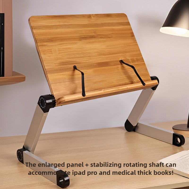 Adjustable Bamboo Bed Desk Fol - огляд і ціна Desk Setup Books