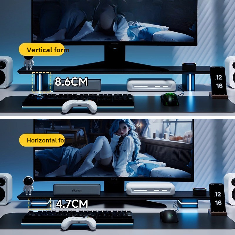 RGB Monitor Stand Ergonomic Co - огляд і ціна Desk Setup Ergonomics