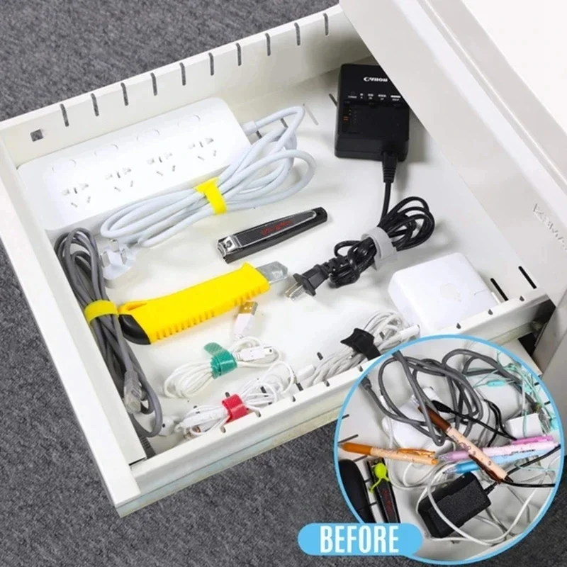 10/30/50PCS USB Cable Organize - огляд і ціна Desk Setup Cable Management