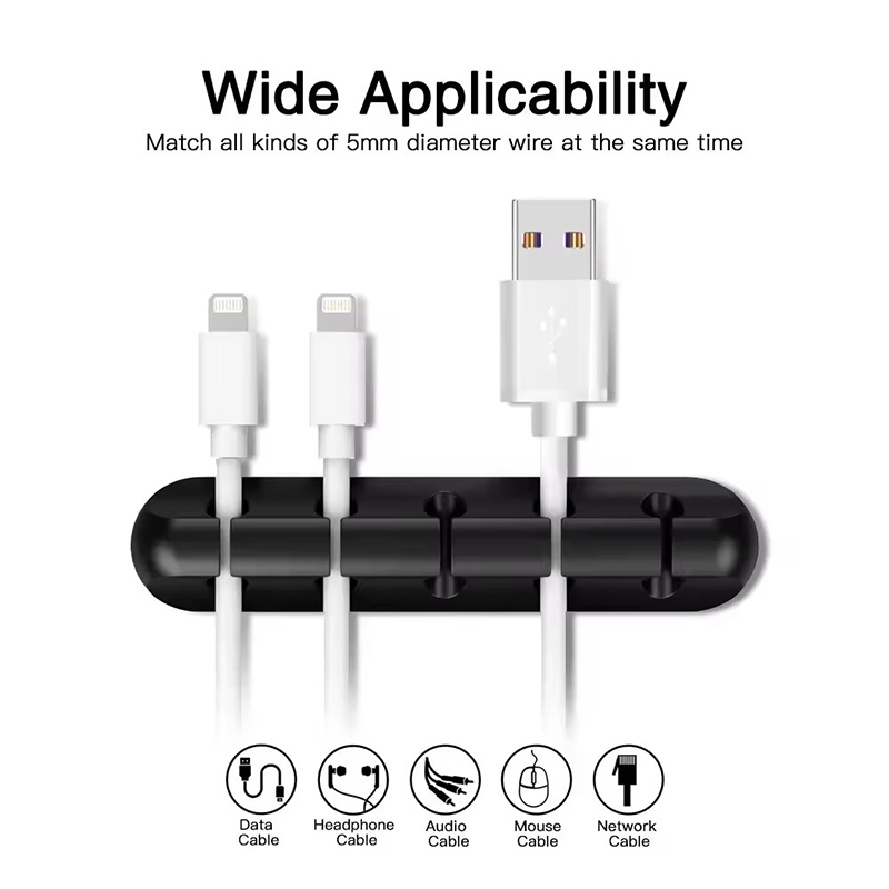 Silicone USB Cable Clip Winder - огляд і ціна Desk Setup Cable Management