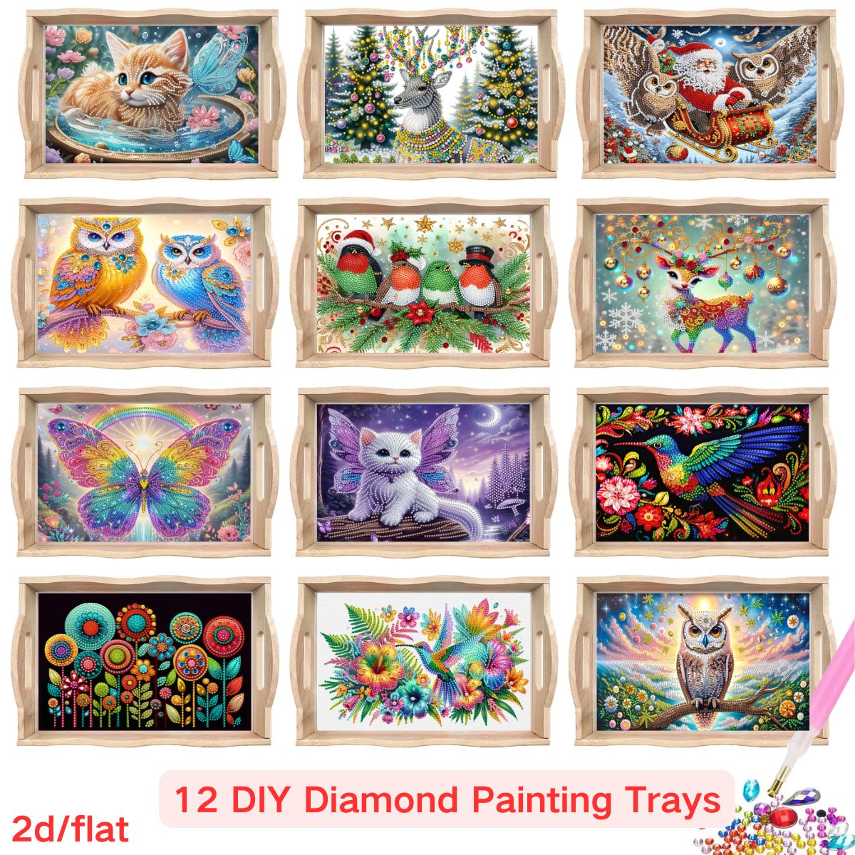 A DIY diamond painting square  - огляд і ціна Desk Setup Organizer