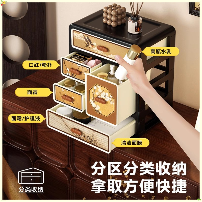 Chinese Style Cosmetic Storage - огляд і ціна Desk Setup Vintage