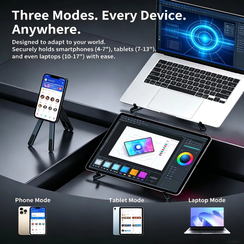 Magnetic Phone Holder Laptop A - огляд і ціна Desk Setup Macbook
