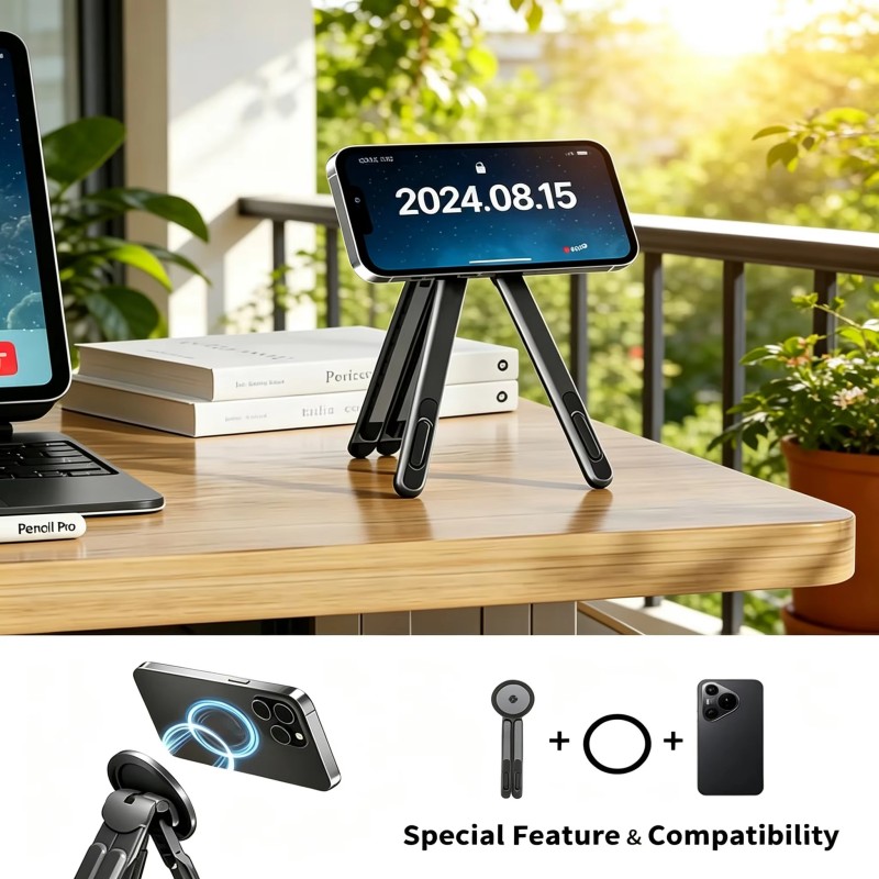 Magnetic Phone Holder Laptop A - огляд і ціна Desk Setup Macbook