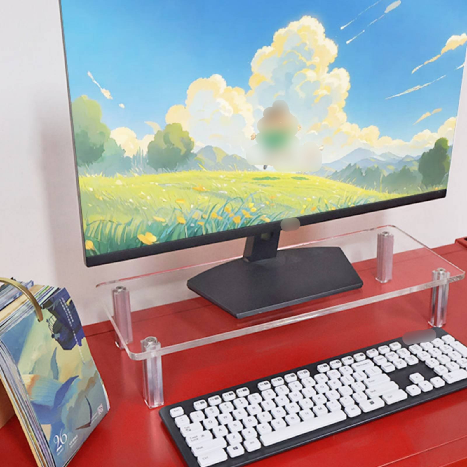 Acrylic Monitor Stand Easy to  - огляд і ціна Desk Setup Organizer