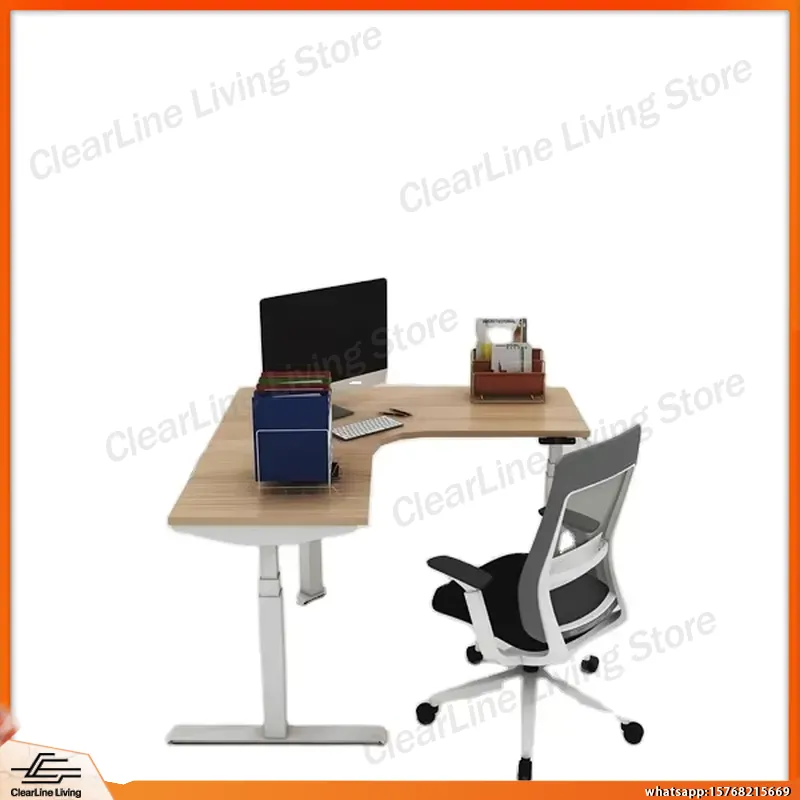L Shaped Electric Height Adjus - огляд і ціна Desk Setup L Shaped