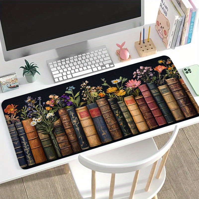 Large Mouse Pad Vintage Books  - огляд і ціна Desk Setup Books