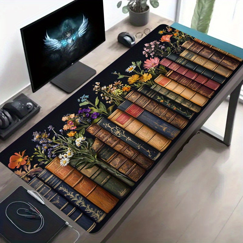 Large Mouse Pad Vintage Books  - огляд і ціна Desk Setup Books