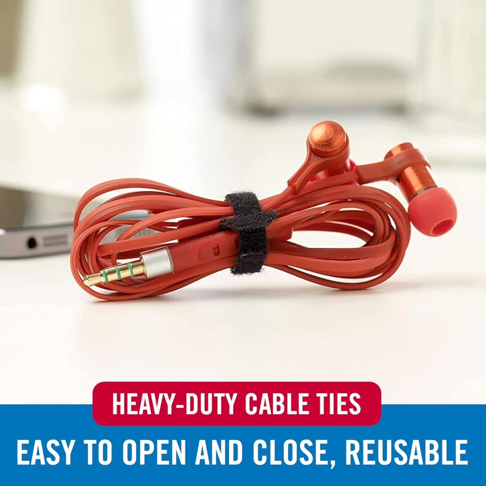 Heavy Duty Reusable Cable Ties - огляд і ціна Desk Setup In Office