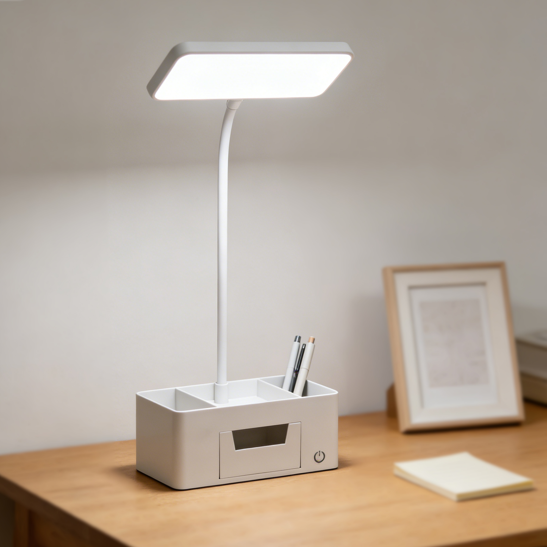 Desk Organizer LED Table Lamp, - огляд і ціна Desk Setup Organizer
