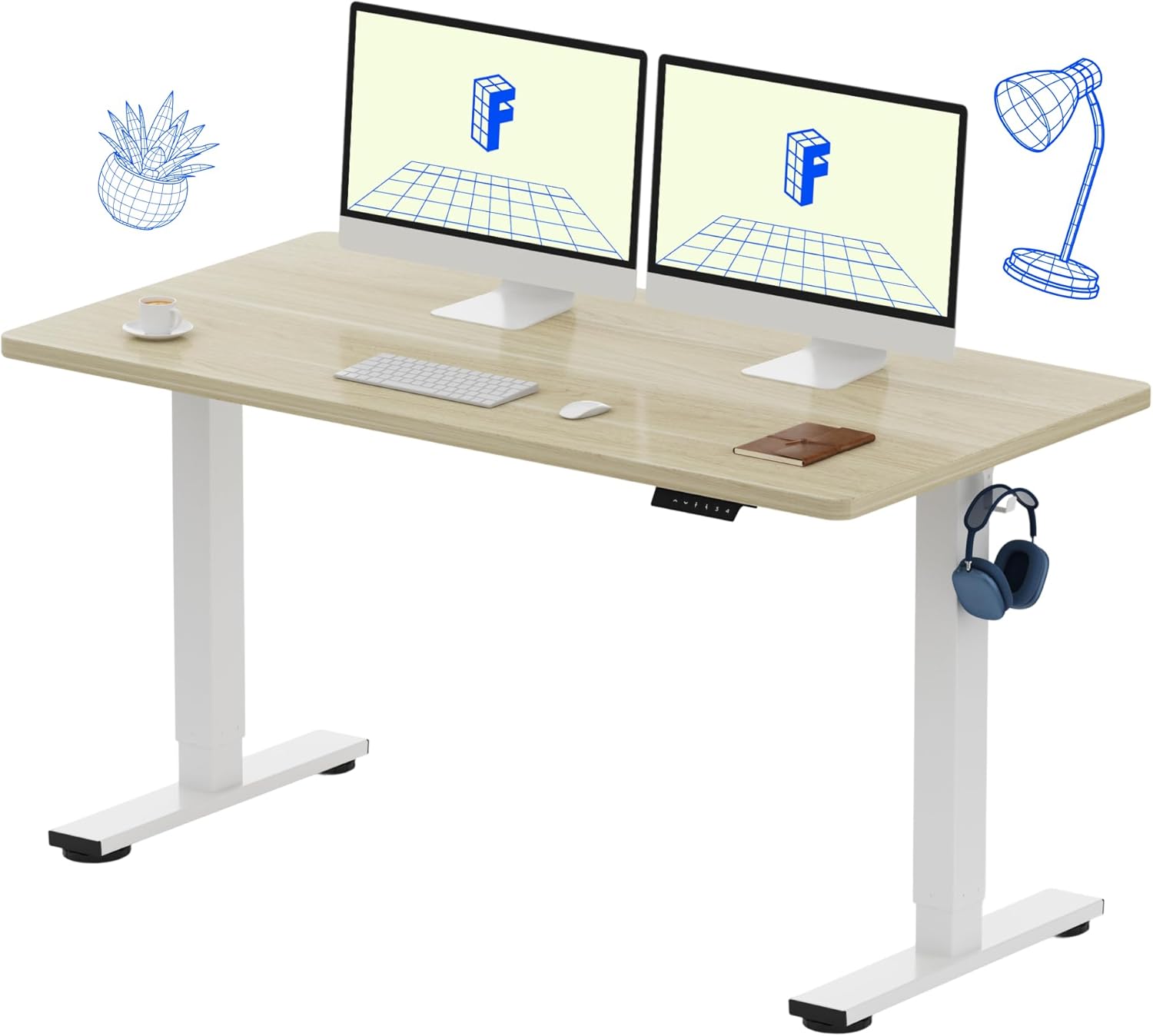 Electric Height Adjustable Sta - огляд і ціна Desk Setup L Shaped