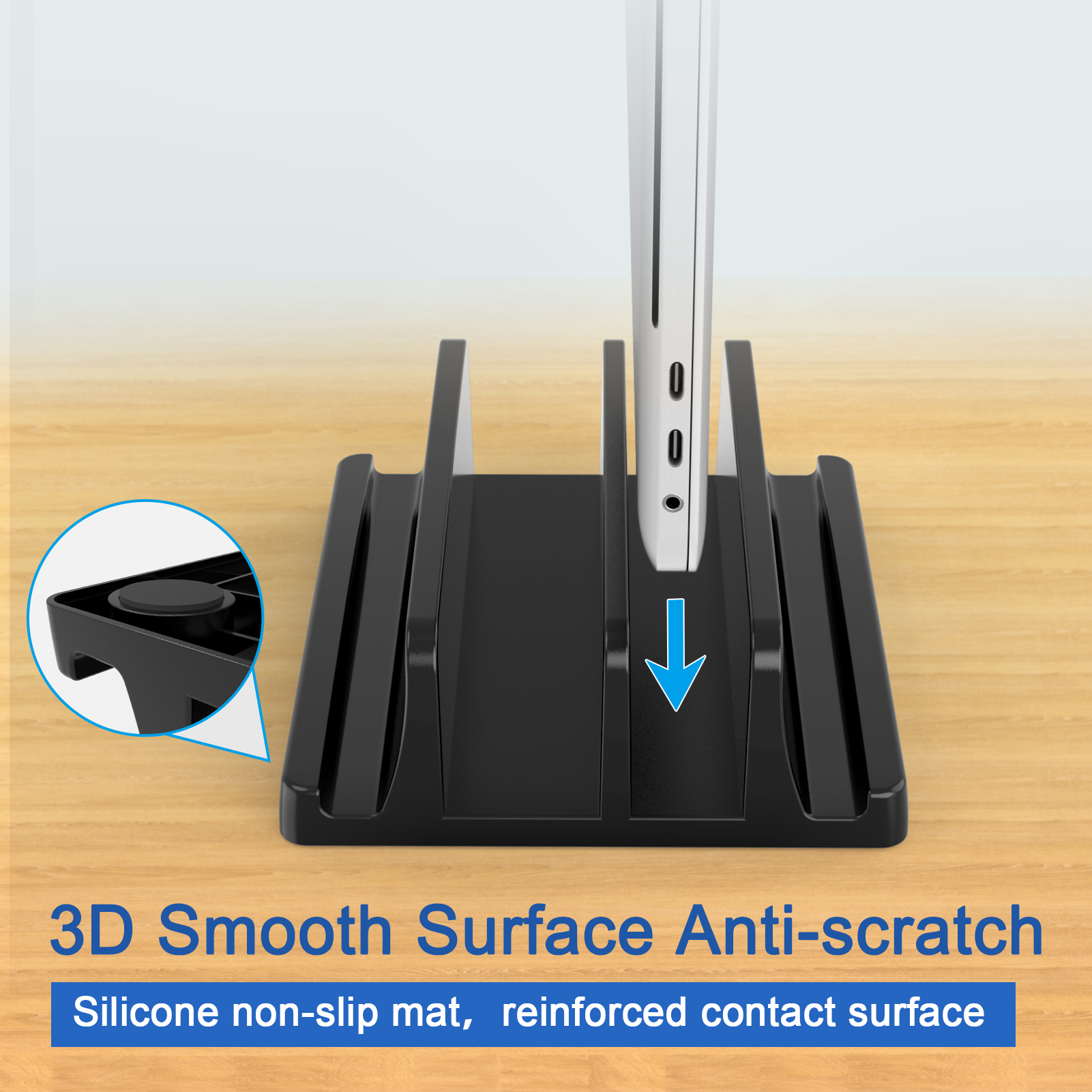 Vertical Laptop Stand for Desk - огляд і ціна Desk Setup Macbook